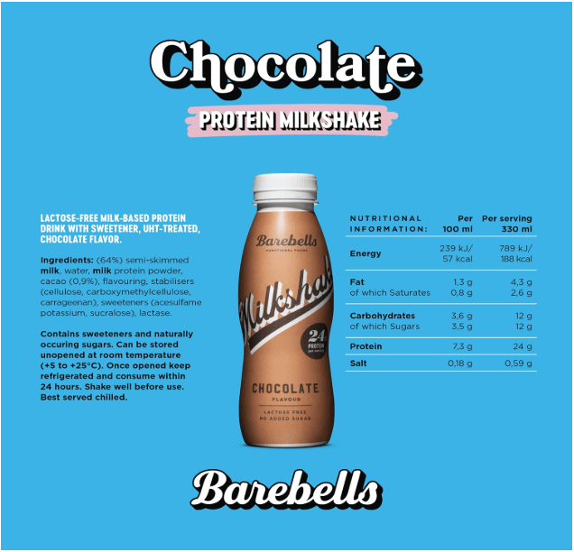 باربيلز ميلك شيك 330 مل 8 قطع في العلبة