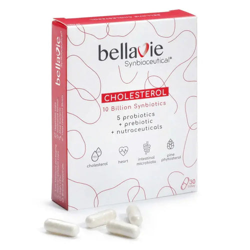 Bellavie  synbioceutical Cholesterol 5 Probitics +Prebiotic +Nutraeuticals 30 Capsules Puzzle Supps