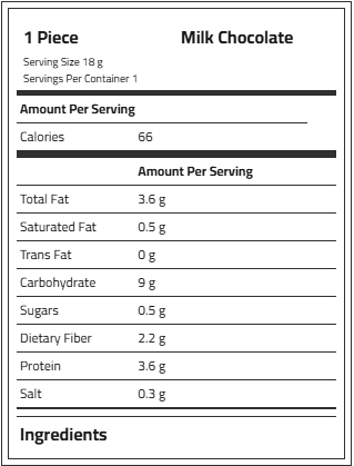 Bite & More Milk Chocolate Coated Protein Rice Cake (24x18g) 432g. (Box Price 85.10) Bite & More
