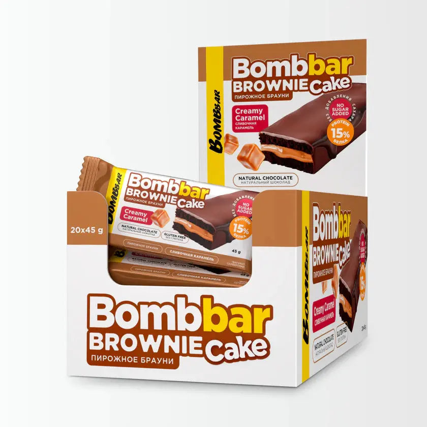 Bombbar Brownie Protein Brownie Cake 20x45g Puzzle Supps