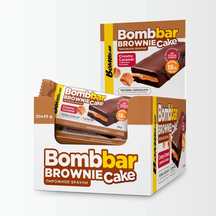 Bombbar Brownie Protein Brownie Cake 20x45g Puzzle Supps