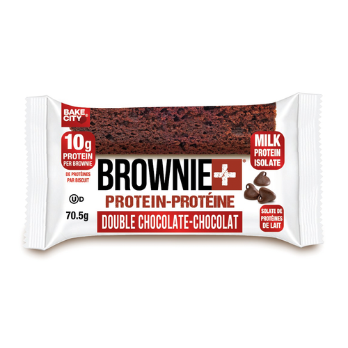 Bake City Brownie + Protein Double Chocolate 16 pieces per Box (16x70.5g) 1128g.