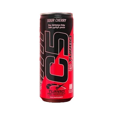 C5 Turbo Pre-Workout Drink – 355 ml | 200 mg Caffeine, Creatine HCL, Beta-Alanine, L-Citrulline | Zero Sugar | For Athletes Only (Pack of 12) Cellucore C4