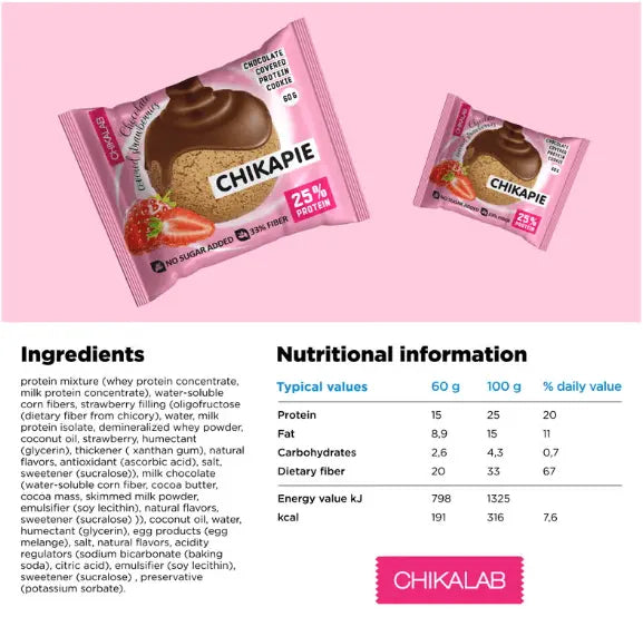 CHIKALAB - CHIKAPIE BOX OF 9 (9X60g) 540g Chikalab