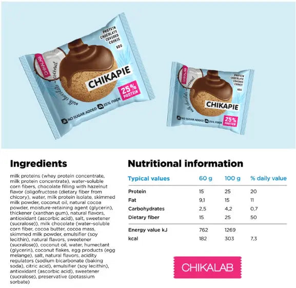 CHIKALAB - CHIKAPIE BOX OF 9 (9X60g) 540g Chikalab