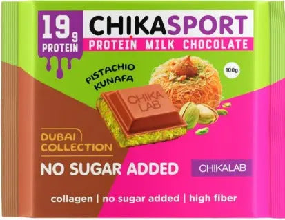 Chikalab Chika Sport Protein milk pstachio kunafa Chocolate 100gx4 Chikalab
