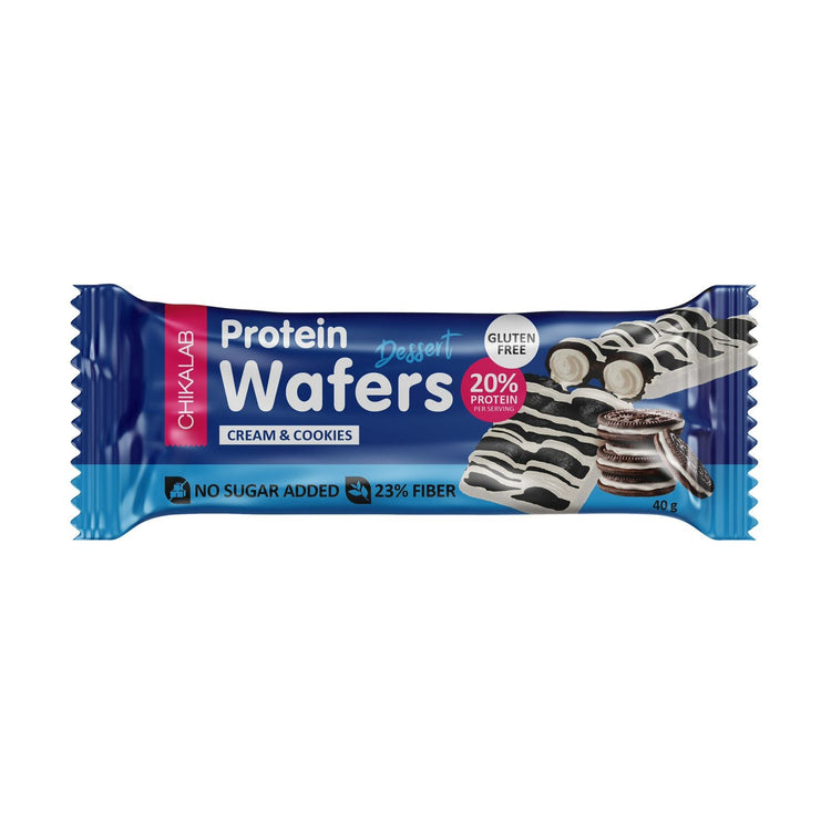 Chikalab Protein Wafer bars: High-Protein- Gluten-Free, Sugar-Free and Delicious|  12x40g- Box 680g Chikalab