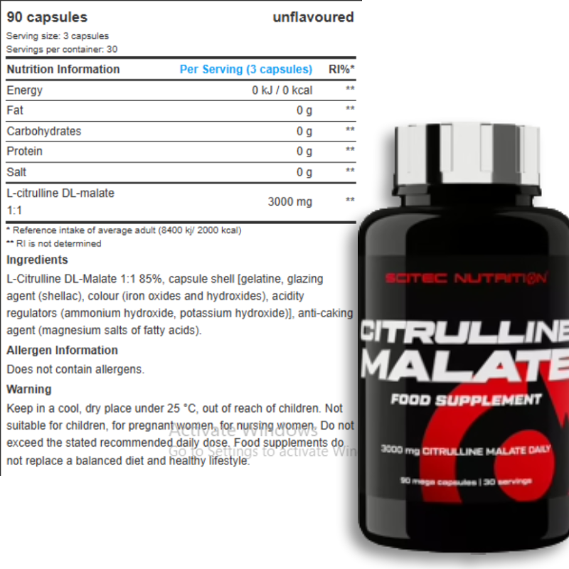Scitec Nutrition Citrulline Malate 90 Capsules