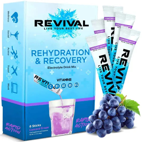 Revival Rapid Rehydration Electrolytes Powder - Supplement Drink - 30 Pack Revival