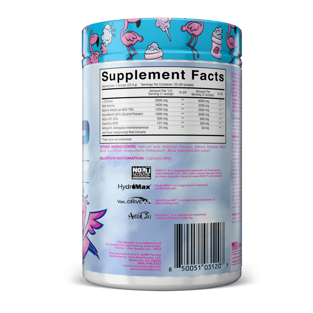 Core Nutrition Full-Spectrum Non-Stimulant Pre-Workout pump 448g Core nutrion
