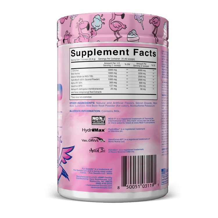 Core Nutrition Full-Spectrum Non-Stimulant Pre-Workout pump 448g Core nutrion