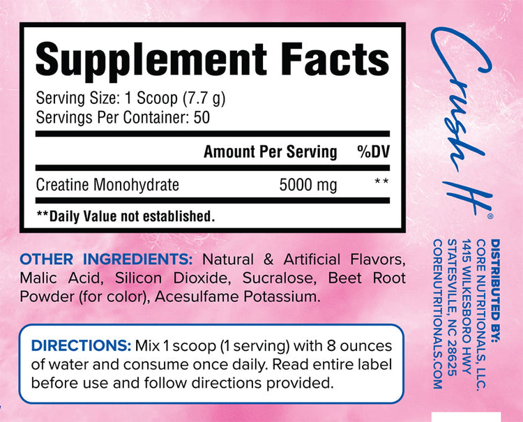 مسحوق الكرياتين من كور نيوتريشن، 385 جم