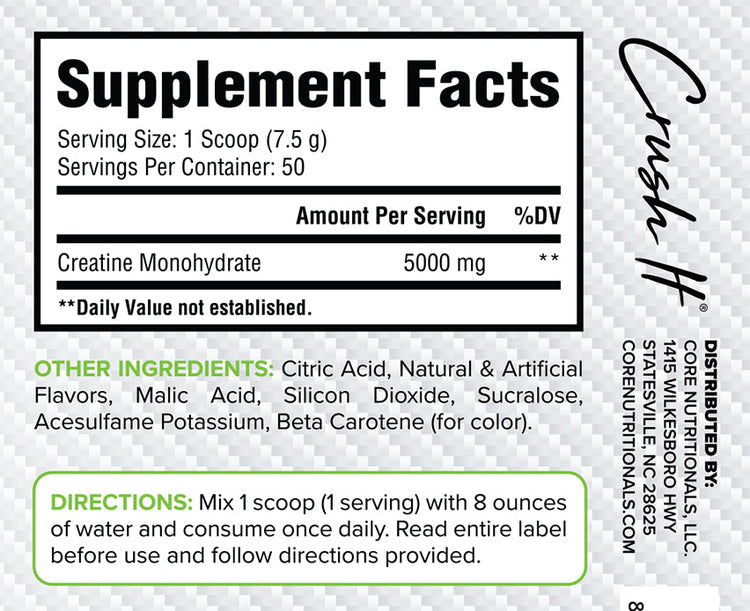 مسحوق الكرياتين من كور نيوتريشن، 385 جم