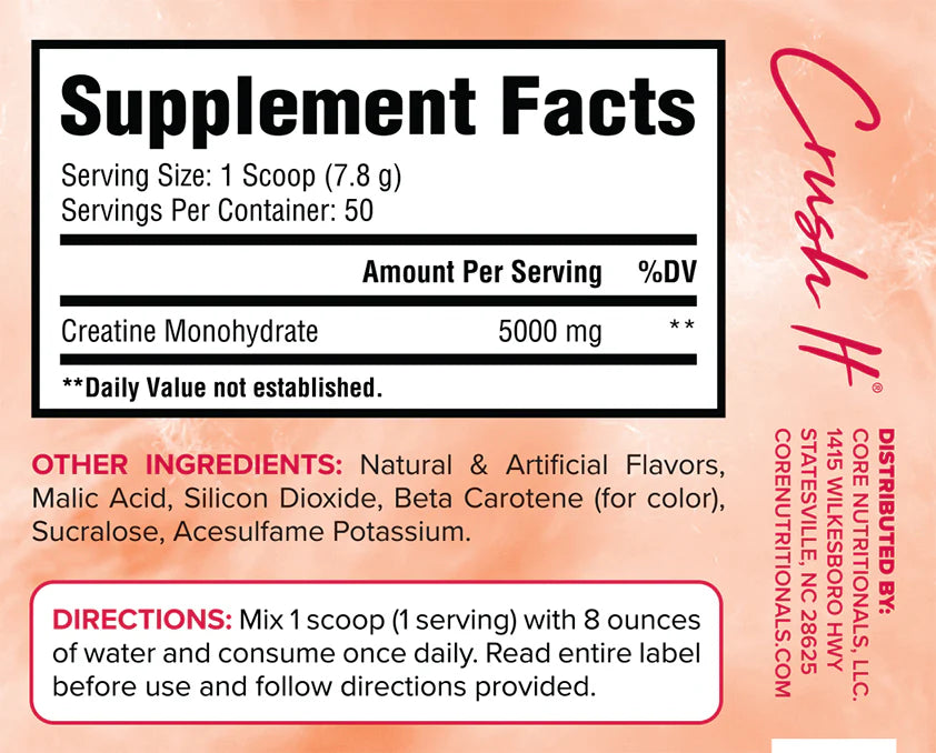 مسحوق الكرياتين من كور نيوتريشن، 385 جم