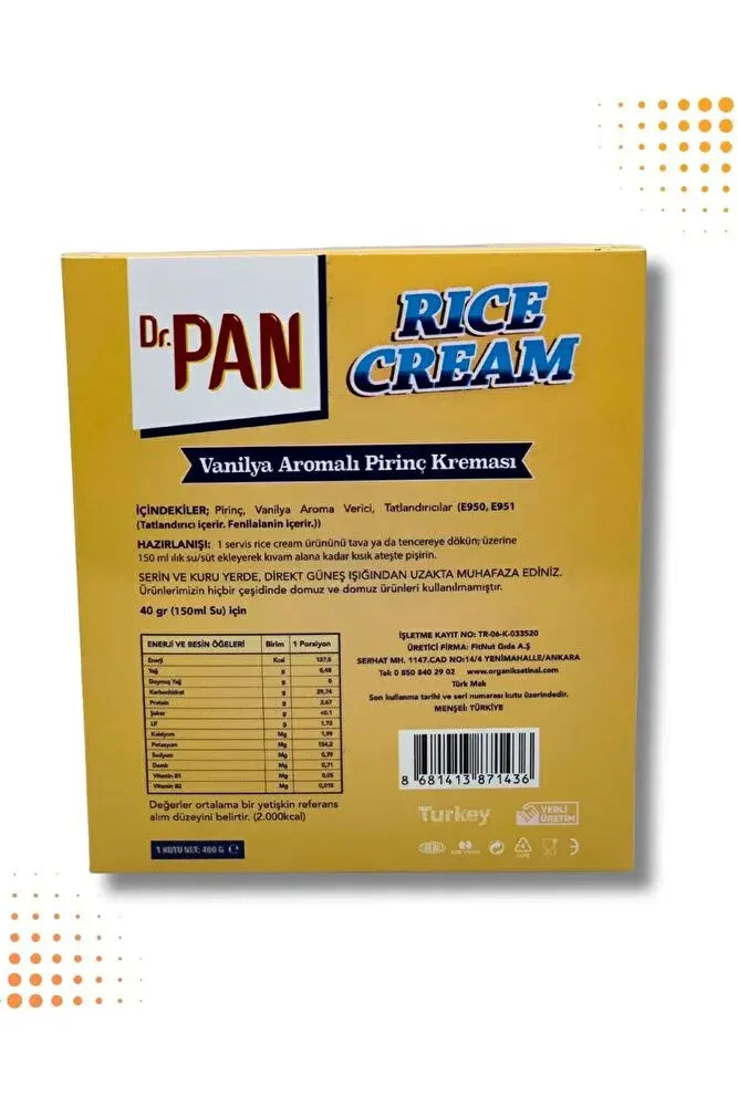 Dr. Pan Rice Cream 400g Dr. pan