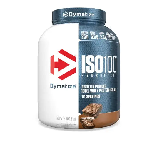 Dymatize ISO 100 Hydrolyzed : Supercharge Your Gains with 25g Protein & BCAAs – Delicious Flavors in a 5lb- 2.3kg Dymatize