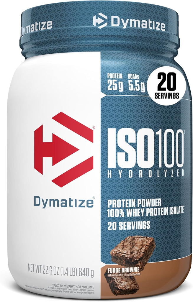 Dymatize ISO 100 Protein Powder - High-Quality Protein for Muscle Recovery- 20 servings Dymatize