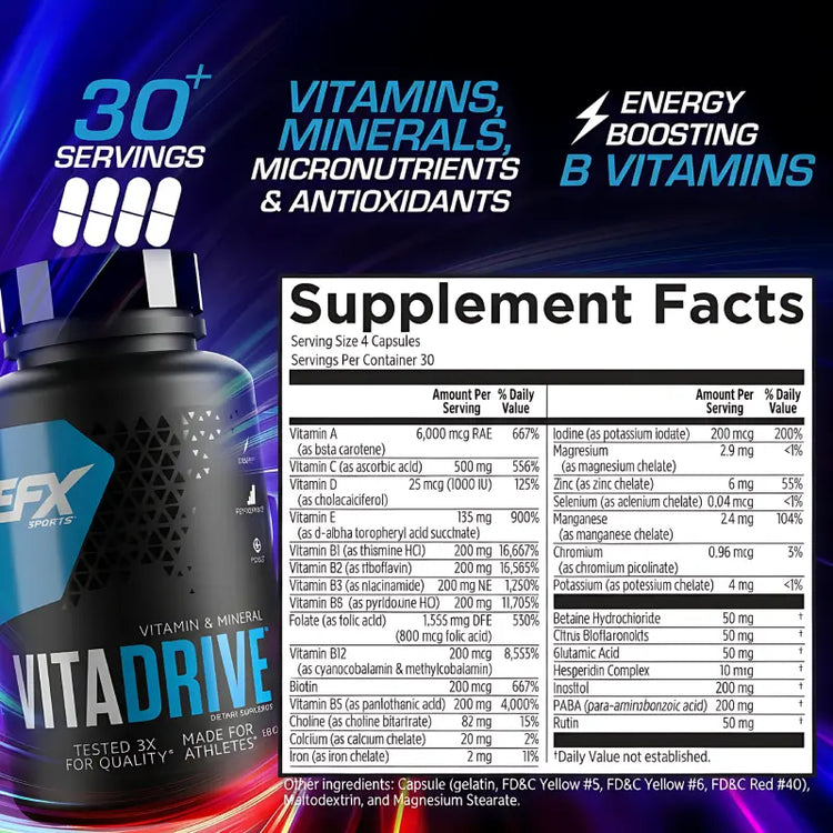 EFX VITA DRIVE 120 Capsules EFX
