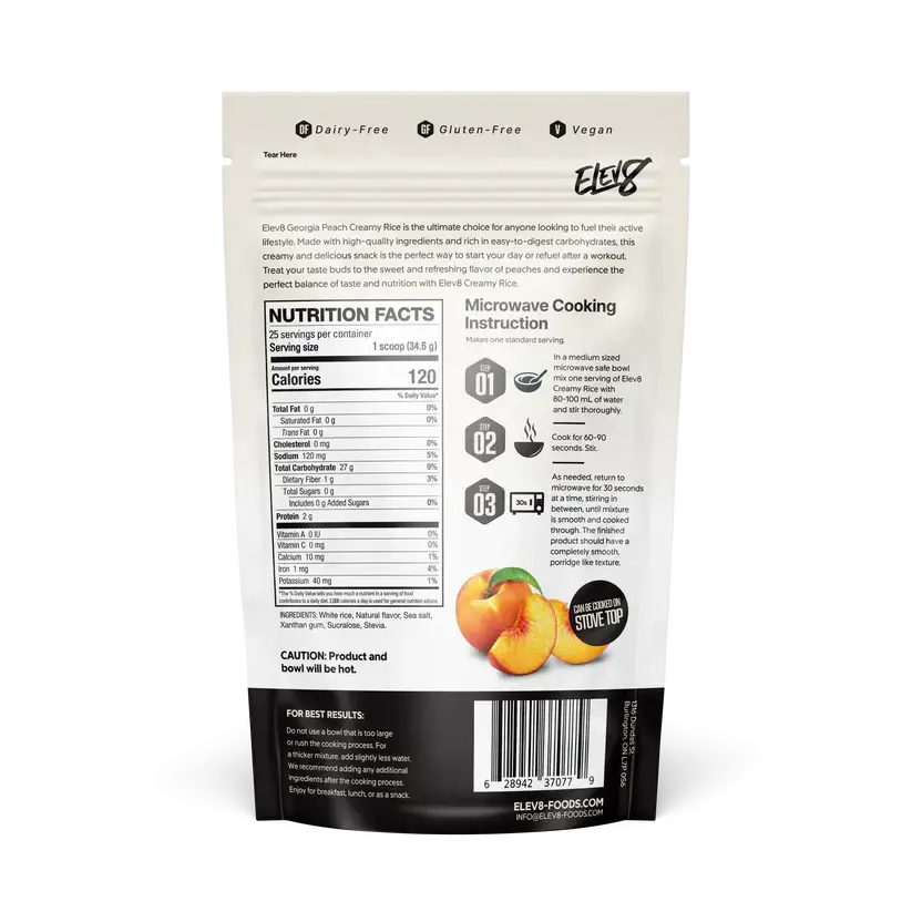 Elev8 Creamy rice: High Protein, No-Cook, Ready in 30 Seconds- 300g Elev8