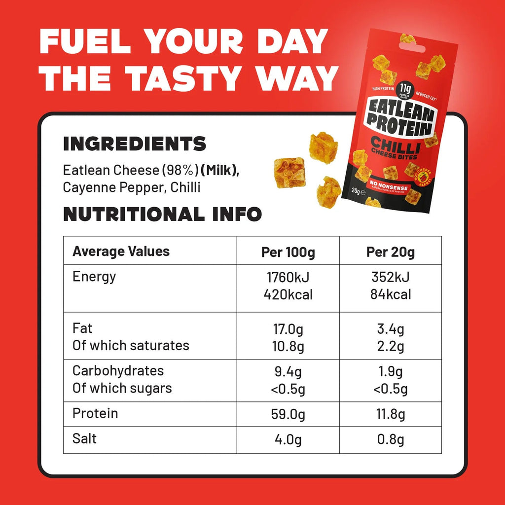 Eatlean protein cheese bites crunchy | 12x20g Eatlean protein