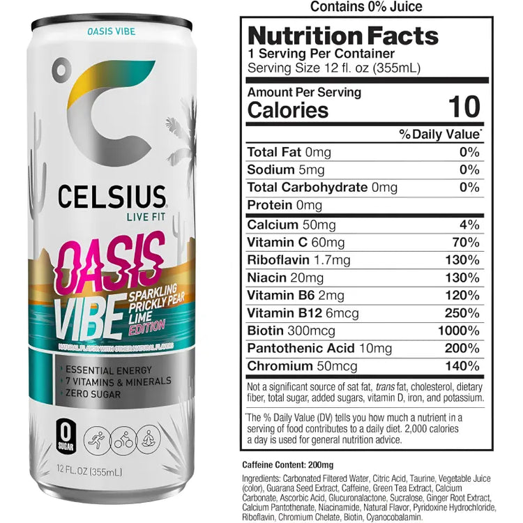 Energize Your Day with Celsius Sparkling Energy Drinks - 12-Pack of 335ml Cans Celsius