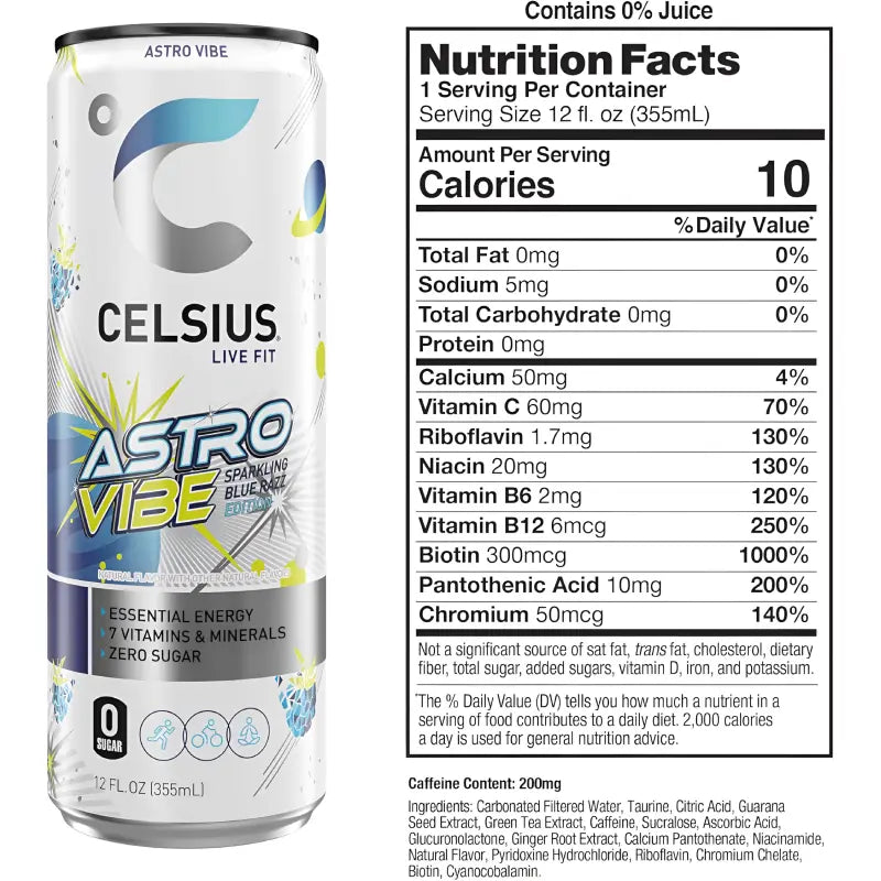 Energize Your Day with Celsius Sparkling Energy Drinks - 12-Pack of 335ml Cans Celsius