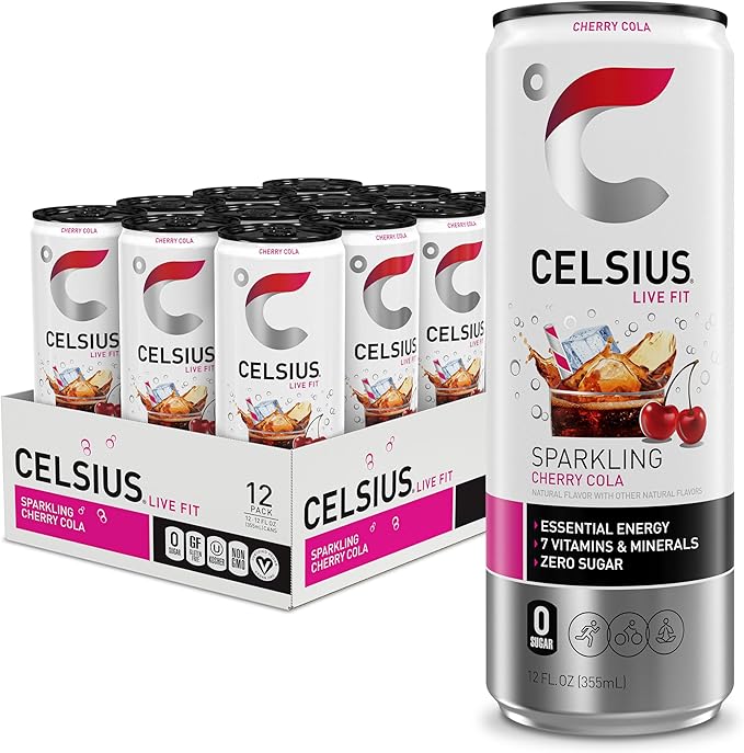 Energize Your Day with Celsius Sparkling Energy Drinks - 12-Pack of 335ml Cans Celsius