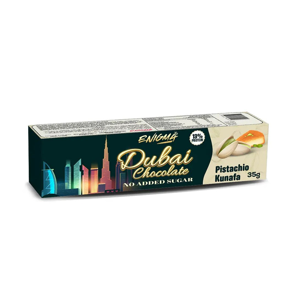Enigma Dubai high Protein chocolate | No added Sugar 12x35g Puzzle Supps