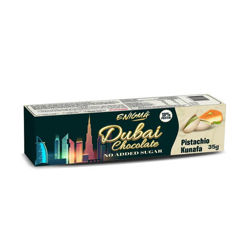 Enigma Dubai high Protein chocolate | No added Sugar 12x35g Puzzle Supps