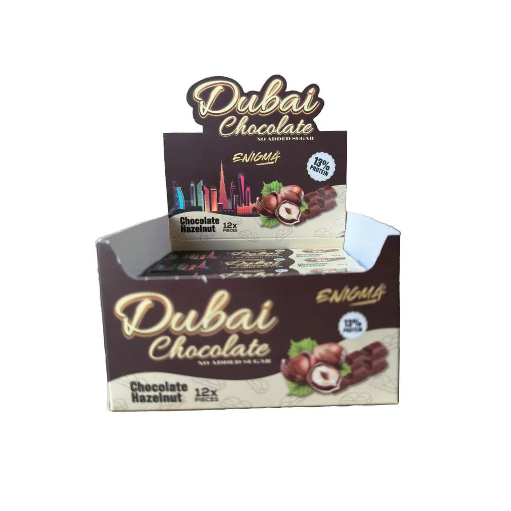 Enigma Dubai high Protein chocolate | No added Sugar 12x35g Puzzle Supps