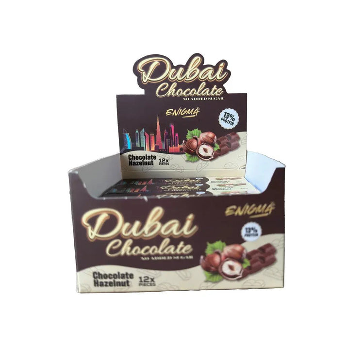 Enigma Dubai high Protein chocolate | No added Sugar 12x35g Puzzle Supps