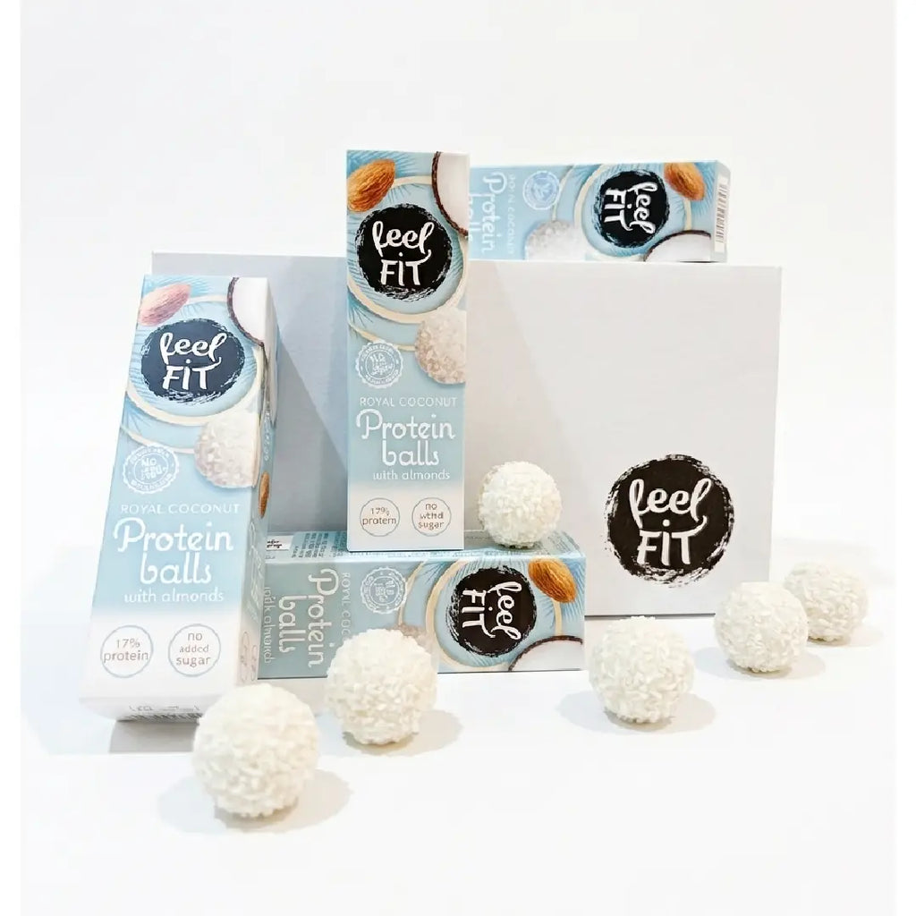 Feel Fit Enjoy Protein Balls | Coconut & Peanut Butter | No added Sugar Puzzle Supps