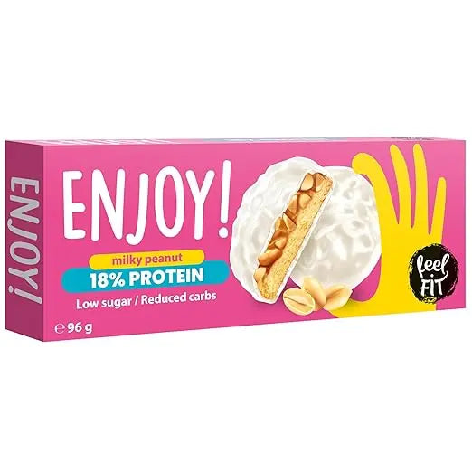 Feel Fit Enjoy protein cookies  Low sugar| Reduced carbs| 6 pieces Inside |96g Feel Fit