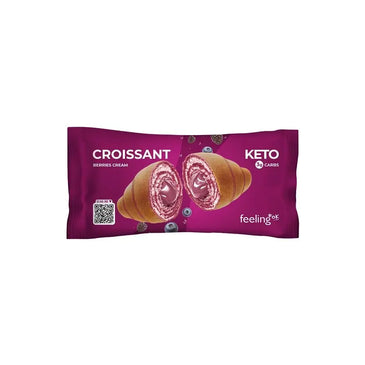 Feeling ok, Keto Croissant – Low Carb, High Fiber & Protein Snack (3g Net Carbs) | 50g Feeling ok