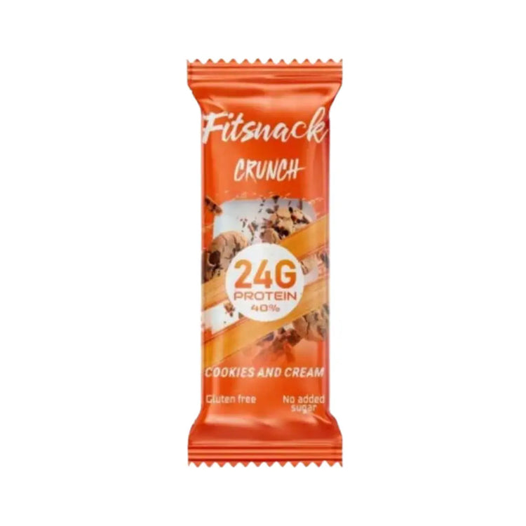 Fitsnack Crunch Bar with Collagen – No Added Sugar, High Fiber & Protein | 60g Fitsnack