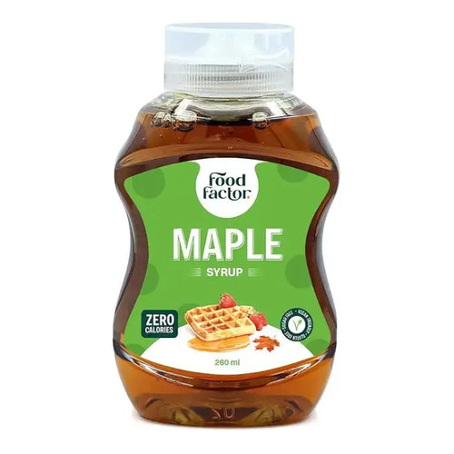 Food Factor Maple Syrup 260 ml Vegan, Zero Sugar, Zero Calorie Puzzle Supps