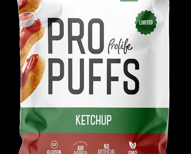 Healthy Protein Pro Puff: High-Protein, Gluten-Free Snack - 50g Air-Popped Packs, Non-GMO (20-Box Economy Pack) Pro life