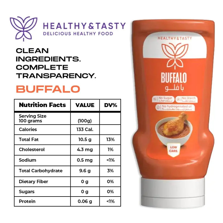 Healthy & Tasty Sauces No Sugar- No Starch- No Hydrogenated Oil 340ml Health & Tasty