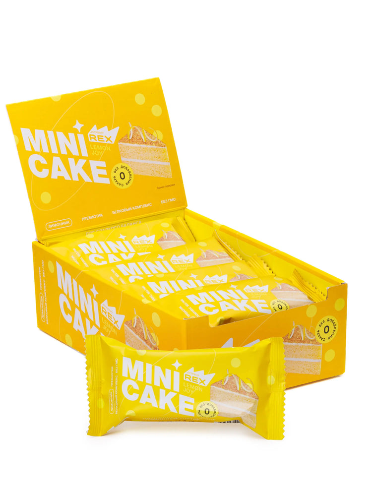 Rex Protein Mini Cake by Rex Bakes: Nutrient-Packed, Guilt-Free Snacking (40gx8) box REX