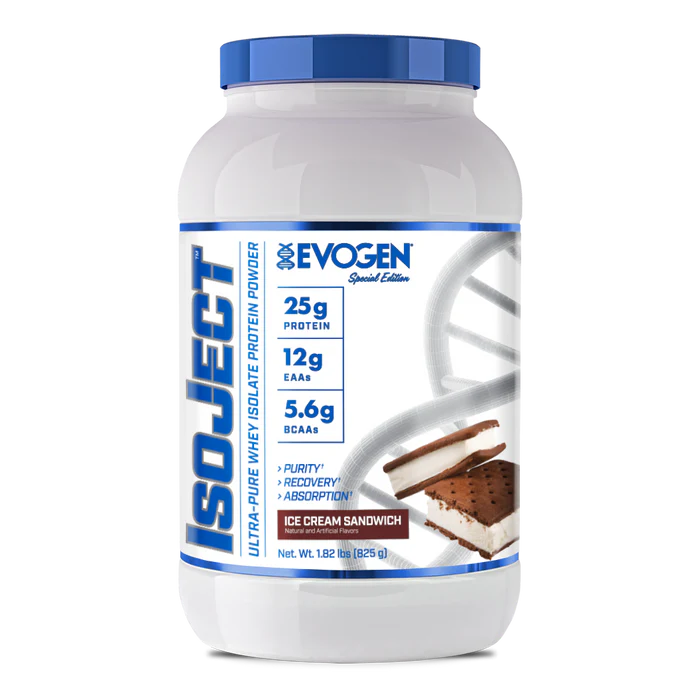 EVOGEN ISOJECT Ultra-Pure Whey Isolate – Low Calorie, Zero Sugar, Gluten-Free- 910g