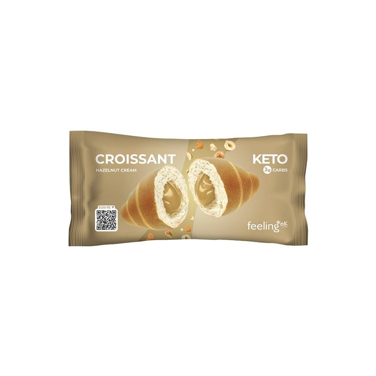 Keto Protein Croissant – Low Carb, High Fiber & Protein Snack (3g Net Carbs) | 50g Feeling ok