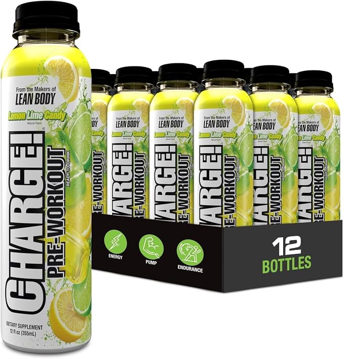 Labrada Charge Pre‑Workout RTD — Explosive Energy, Massive Pumps & Hydration- (354ml x 12) Labrada