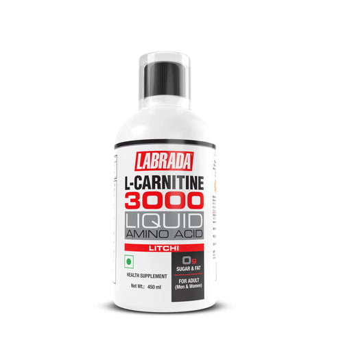 Labrada L-Carnitine 3000 - 450ml, Liquid Amino Acid With 0g Sugar (30 Servings) Labrada