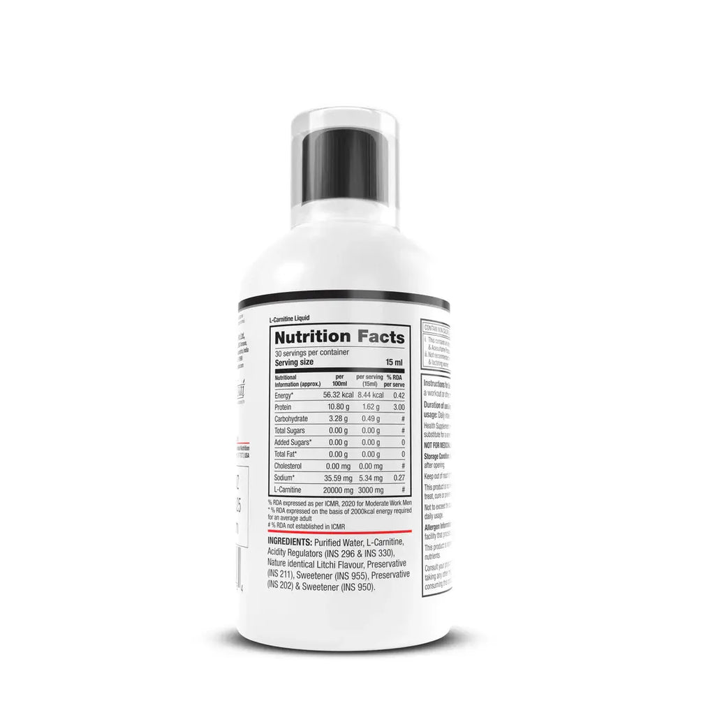rda of l carnitine Labrada L-Carnitine 3000