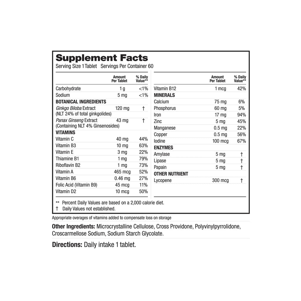 Labrada Multivitamin 60 Tablets Labrada