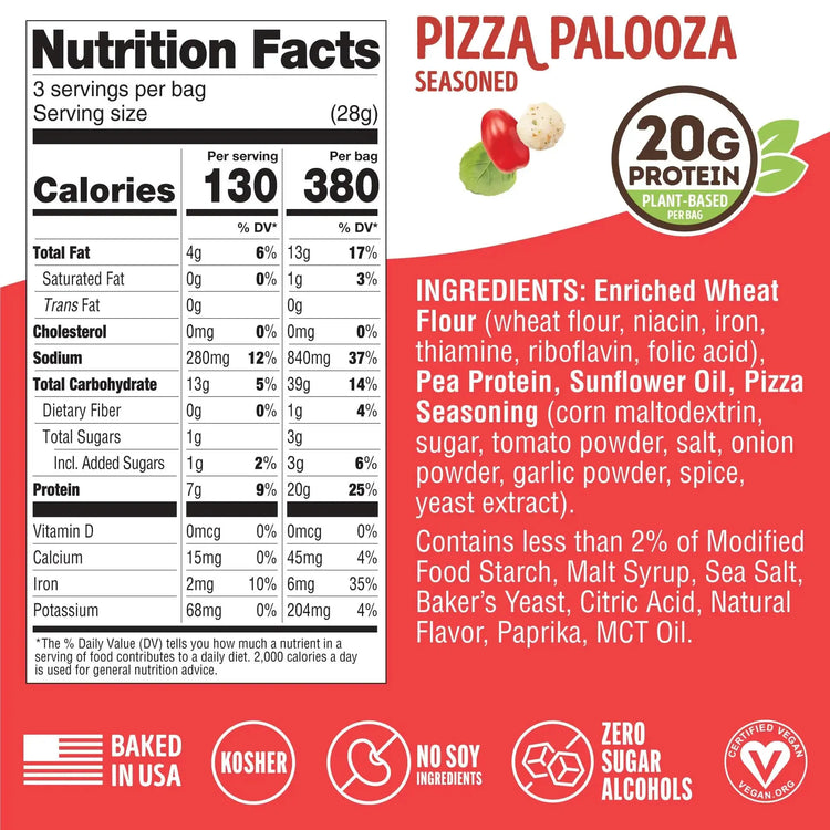 Lenny Larry's FITZELS Pretzel Snacks Incredibly Tasty, High Protein ,Plant Based Protein,8x85g Puzzle Supps