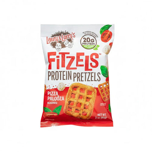 Lenny Larry's FITZELS Pretzel Snacks Incredibly Tasty, High Protein ,Plant Based Protein,8x85g Puzzle Supps