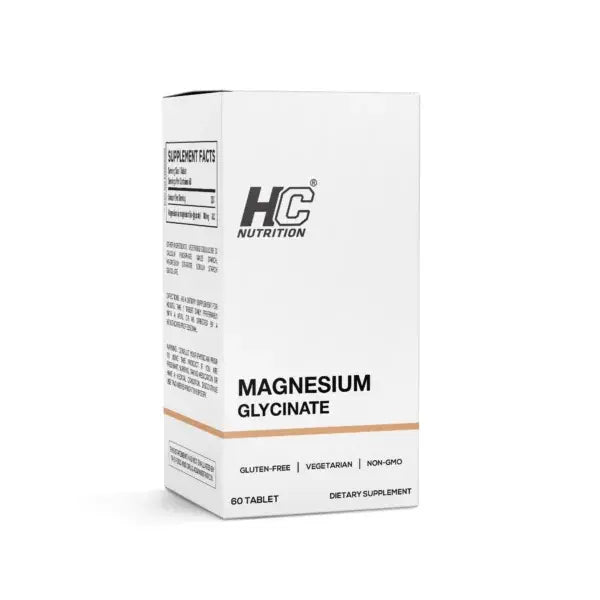 HC Nutrition Magnesium Glycinate Gluten Free, Vegetarian, NON-GMO 60 tablets Puzzle Supps