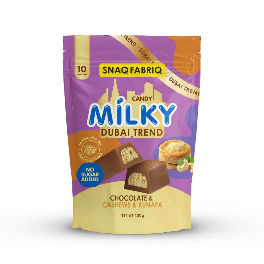 Milky Chocolate Candies with Filling Chocolate Kunafa 130g Puzzle Supps