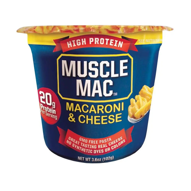 Muscle Mac High Protein Mac & Cheese | 20g Protein | GMO-Free Pasta | Vegetarian-Friendly | Healthy Comfort Food UAE Puzzle Supps